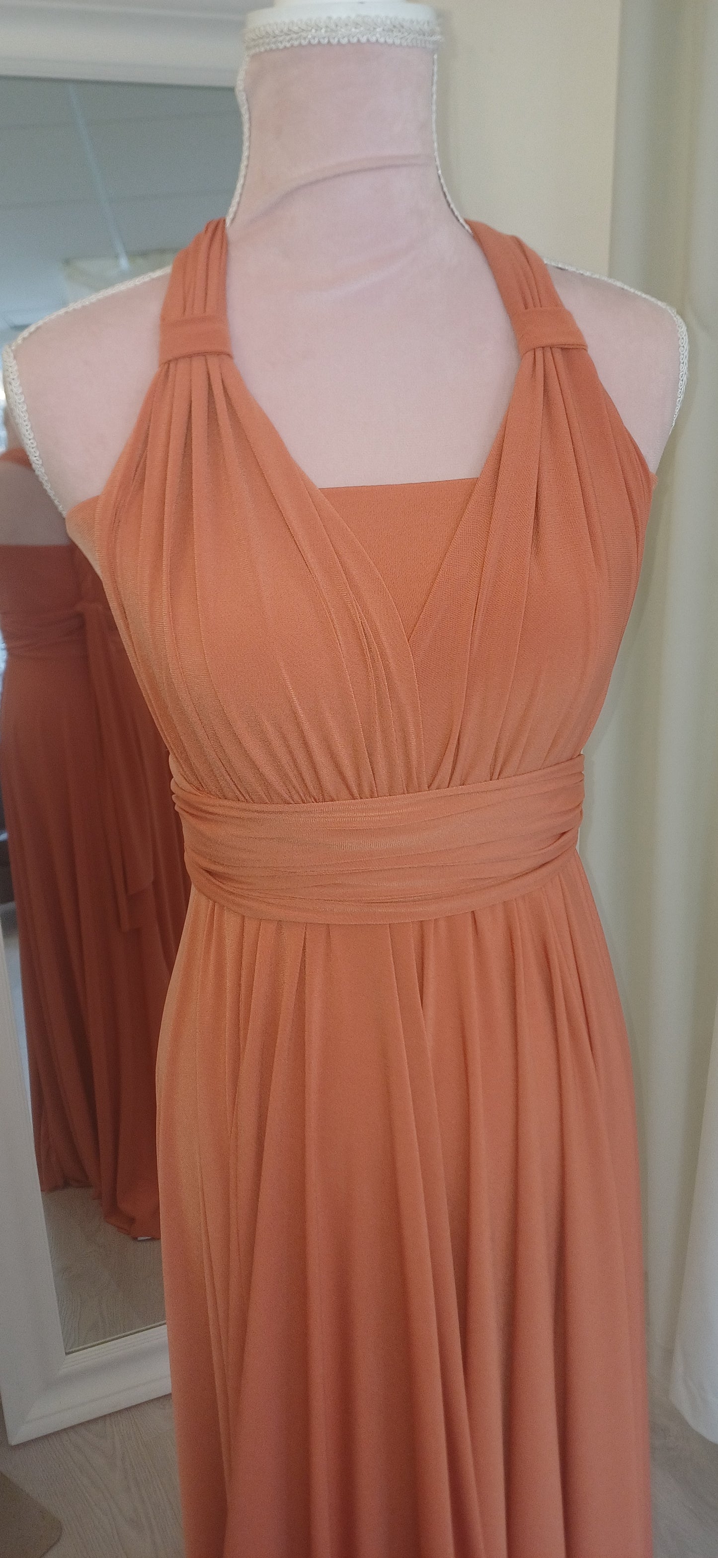 Burnt orange 'All - Ways' dress.