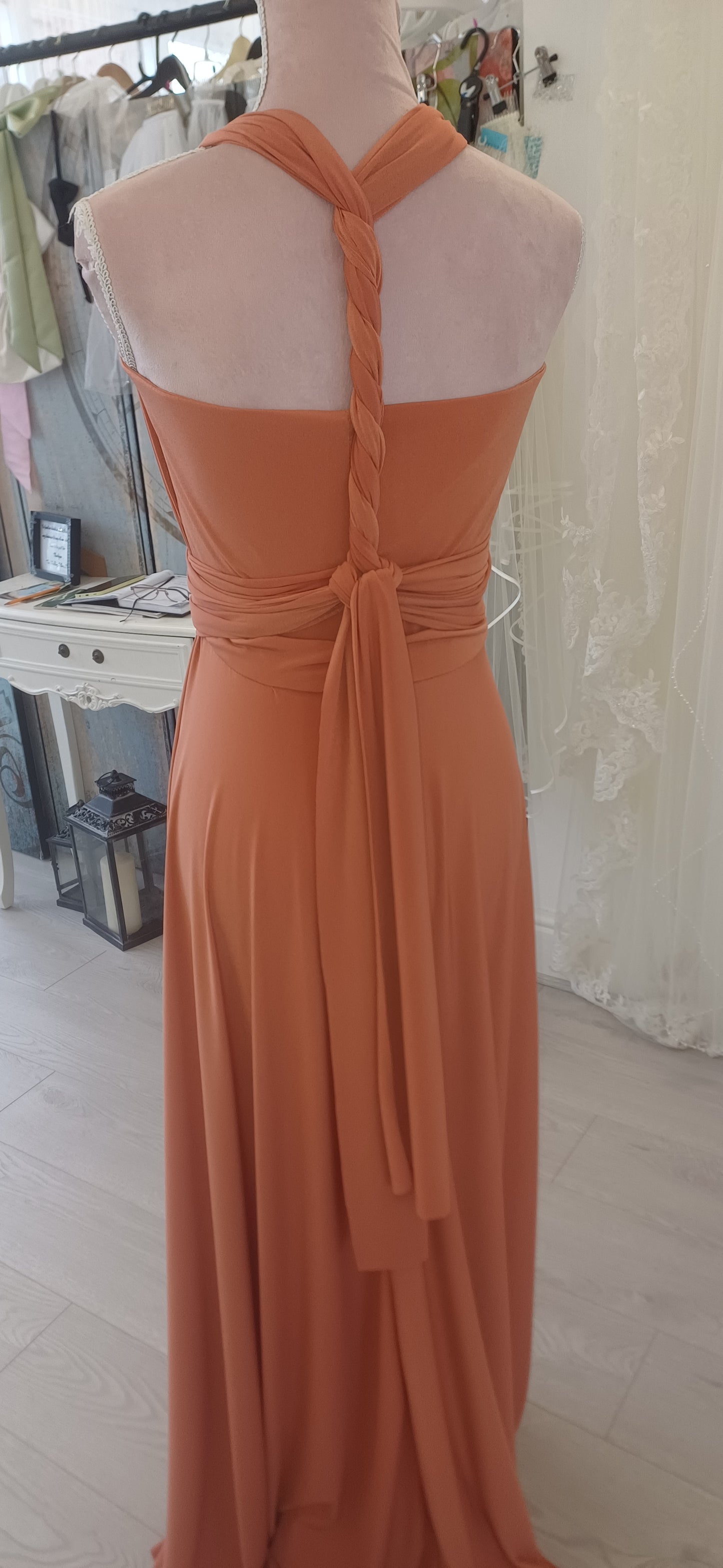 Burnt orange 'All - Ways' dress.