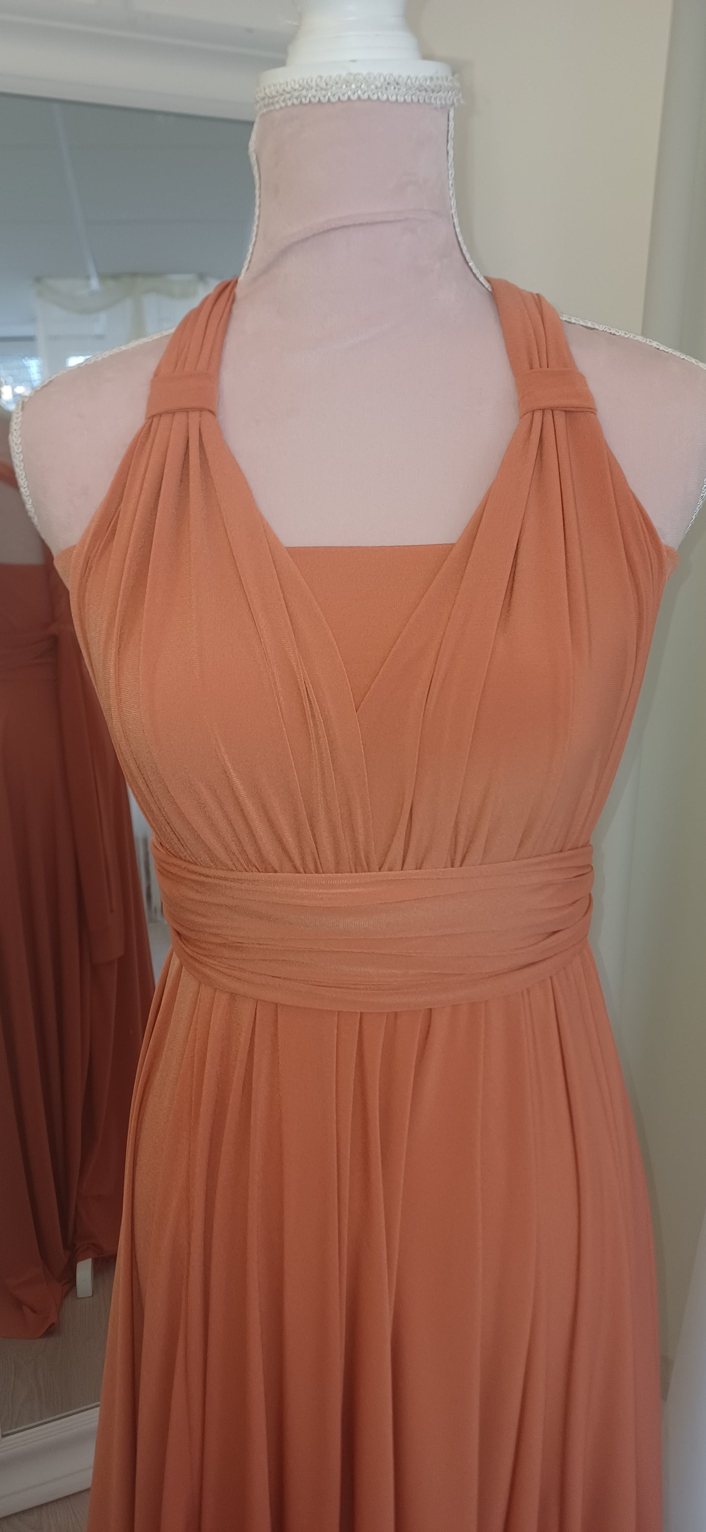 Burnt orange 'All - Ways' dress.