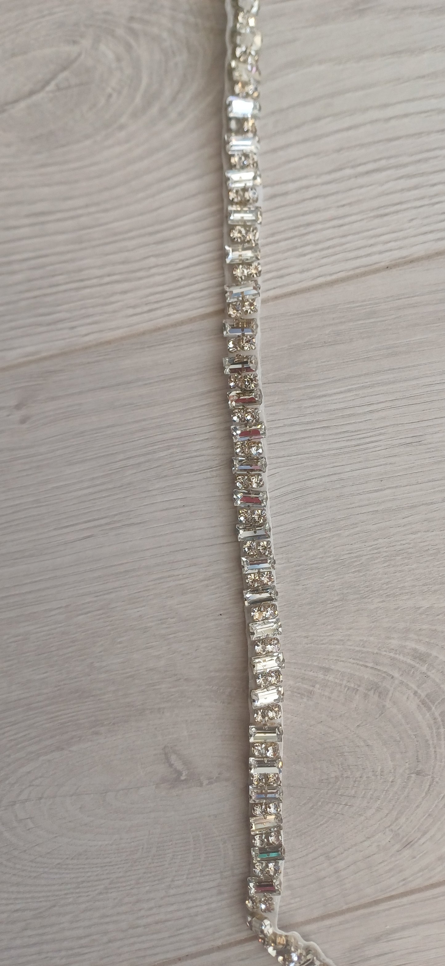 Square diamante bridal belt one size